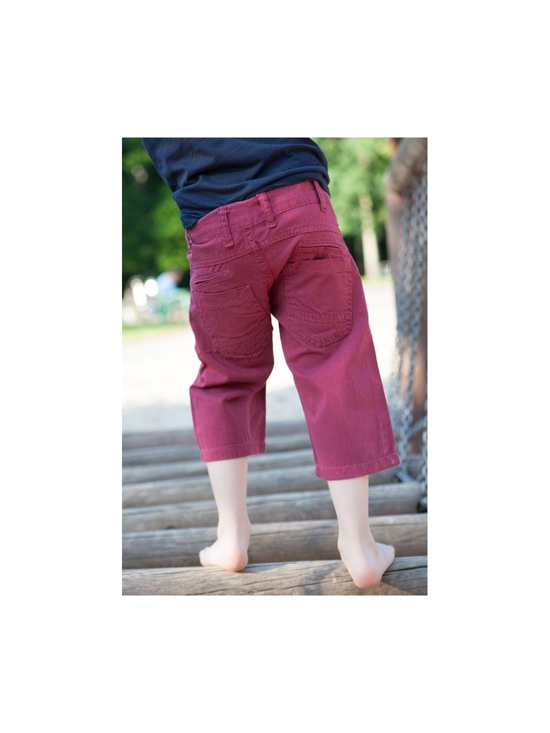 Boys\' shorts, burgundy DZ6027 - Online store - Boutique